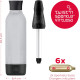 VIRTUOSO ONYX Starter Set (Bomba, Garrafa, 6 rec. co2 Preto