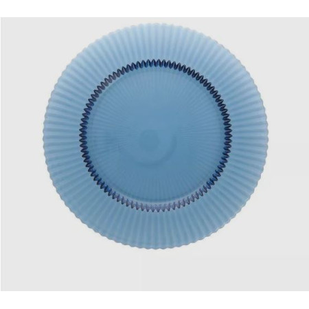 Archie - Glass Plate flat 27cm Blue Cornflower