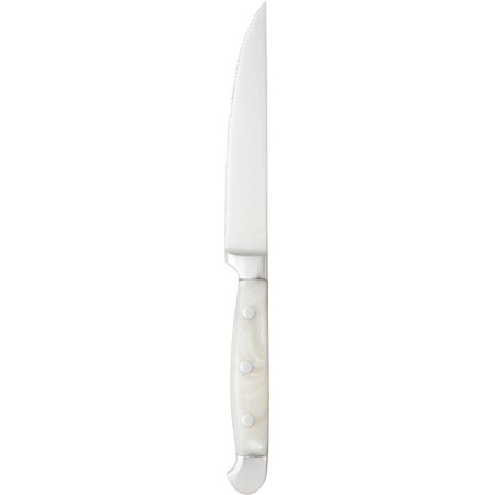 STEAK KNIFES - Steak Knife Pearl Grey Acrylic Handle Serra