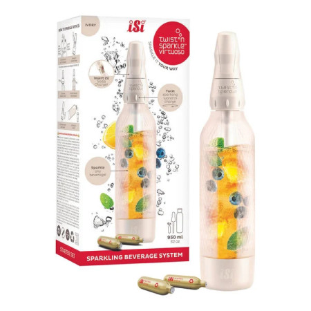 VIRTUOSO IVORY Starter Set (Bomba, Garrafa, 6 rec. co2 branco)
